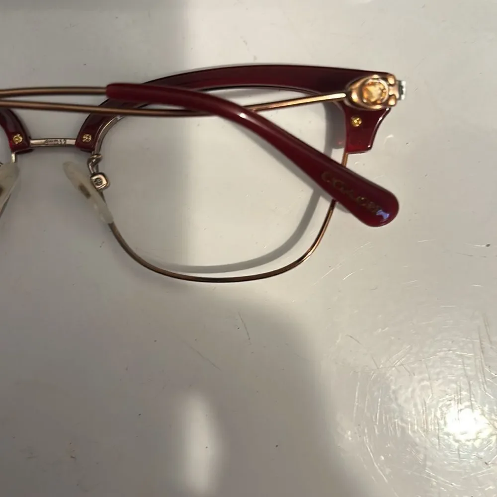 COACH HC5104B 9331 Burgundy Rose Gold Womens Cat Eye Eyeglasses 51-17-140
